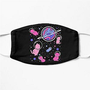 Omnisexual Face Masks  - Omnisexual Cat In Space Omnisexual Pride Flat Mask RB1901