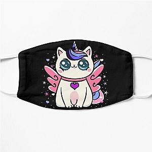 Omnisexual Face Masks  - Omnisexual Caticorn Omnisexual Pride Flat Mask RB1901