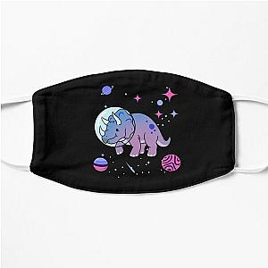 Omnisexual Face Masks  - Omnisexual Triceratops In Space Omnisexual Pride Flat Mask RB1901