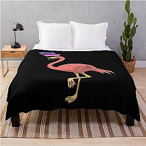 Omnisexual Blanket - Flamingo With Omnisexual Pride Flag Throw Blanket RB1901