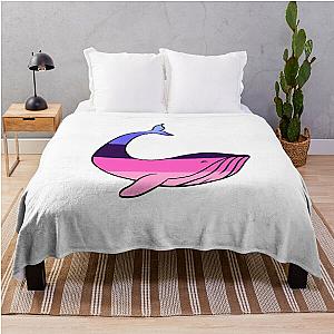 Omnisexual Blanket - Omnisexual Pride Whale Throw Blanket RB1901