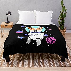 Omnisexual Blanket - Omnisexual Corgi In Space Omnisexual Pride Throw Blanket RB1901