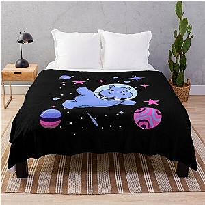 Omnisexual Blanket - Omnisexual Hippo In Space Omnisexual Pride Throw Blanket RB1901