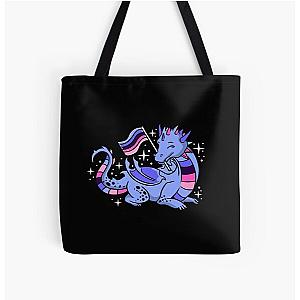 Omnisexual Bags - Omnisexual Dragon Omnisexual Pride All Over Print Tote Bag RB1901