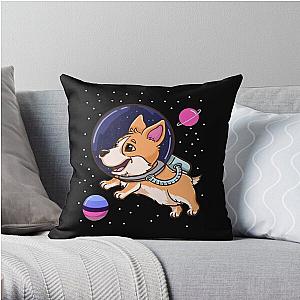 Omnisexual Pillows - Omnisexual Corgi In Space Omnisexual Pride Throw Pillow RB1901