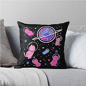 Omnisexual Pillows - Omnisexual Cat In Space Omnisexual Pride Throw Pillow RB1901