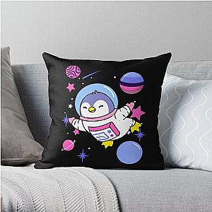 Omnisexual Pillows - Omnisexual Penguin In Space Omnisexual Pride Throw Pillow RB1901