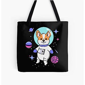 Omnisexual Bags - Omnisexual Corgi In Space Omnisexual Pride All Over Print Tote Bag RB1901