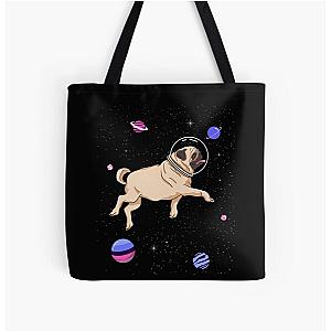 Omnisexual Bags - Omnisexual Pug In Space Omnisexual Pride All Over Print Tote Bag RB1901