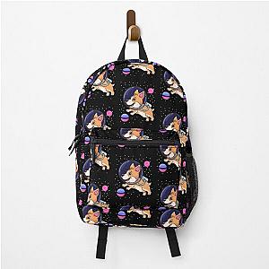 Omnisexual Backpacks - Omnisexual Corgi In Space Omnisexual Pride Backpack RB1901