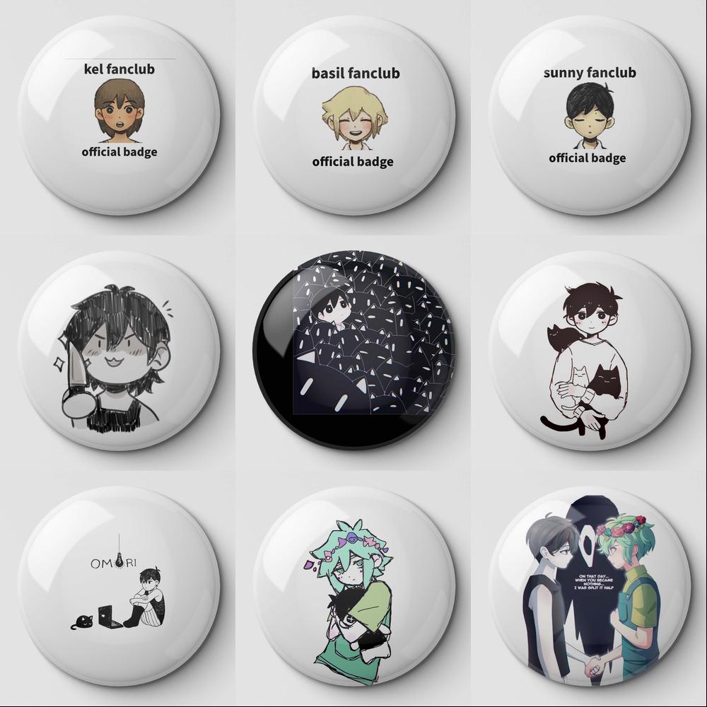 OMORI CHIBI Button Pin Set 缶バッジ - メルカリ