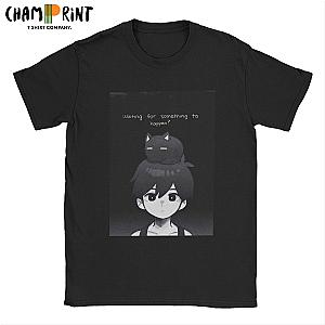 Omori Game Basil Anime Crewneck Men's T-Shirts