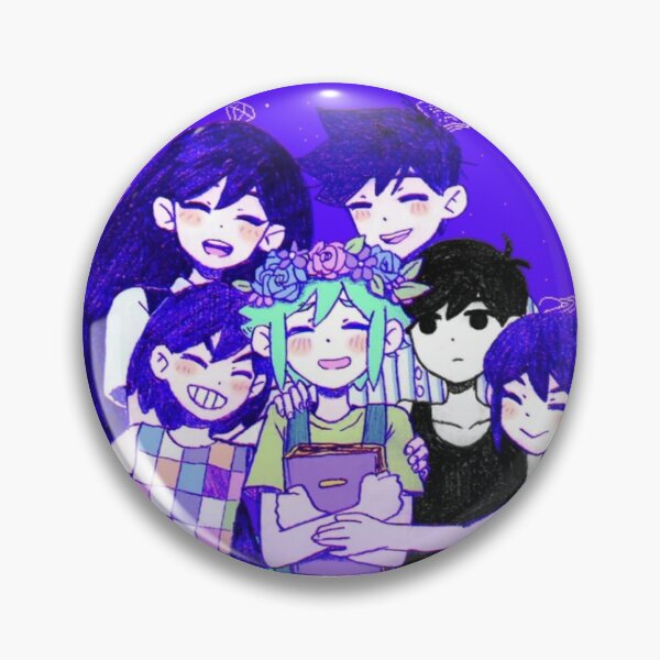 Omori Characters Button Pin | Omori Plush Shop - Official