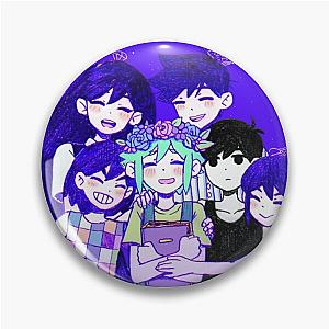 Omori Characters Button Pin