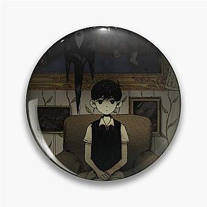 Omori Sitting on Sofa Button Pin