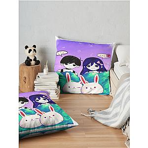 Omori Mari And Aubrey  Throw Pillow Premium Merch Store