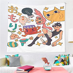 Vintage Omori Anime Arts Vaporwave Characters  Tapestry Premium Merch Store