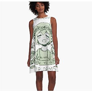 Omori My Thoughts Will Follow You Into Your Dreams Basil A-Line Dress Premium Merch Store