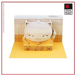 Maneki Neko Fortune Cat Omoshiroi Block 3D Memo Pads