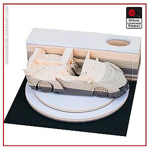 White Car Omoshiroi Block 3D Memo Pads