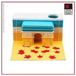 Paris Arc De Triomphe Omoshiroi Block 3D Memo Pads