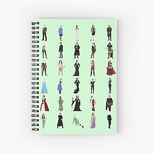 Once Upon A Time icons Spiral Notebook