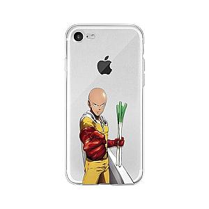 One Punch Man Cases - iPhone transparent case Saitama Leeks SA3105