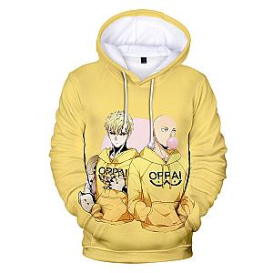 One Punch Man Hoodies - One Punch Man Genos Saitama Oppai Hoodie SA3105