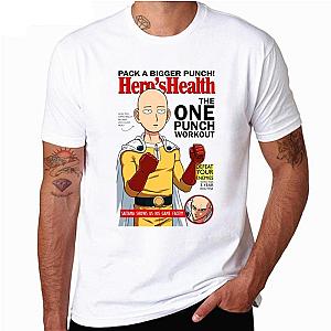 One Punch Man T-Shirts - Magazine Hero's Health T-Shirt SA3105