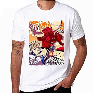 One Punch Man T-Shirts - Saitama & Genos Kung Fu T-Shirt SA3105