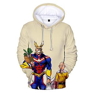 One Punch Man Hoodies - One Punch Man Saitama All Might MHA Hoodie SA3105