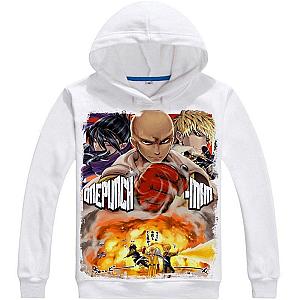 One Punch Man Hoodies - One Punch Man Sonic Saitama Genos Hoodie SA3105