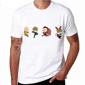 One Punch Man T-Shirts - Saitama Genos Christmas T-Shirt SA3105