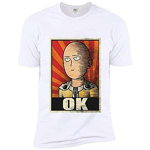 One Punch Man T-Shirts - Saitama ok T-Shirt Yellow and red SA3105