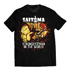 One Punch Man T-Shirts - Strongest Man in the World Unisex T-Shirt FDM0809