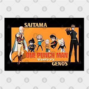 One Punch Man Posters - Saitama orange version Wall Art TP2105