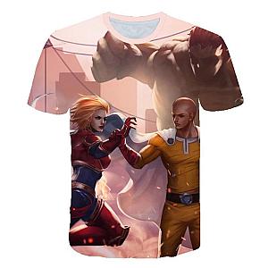 One Punch Man T Shirt - Anime 3D Cartoon Harajuku Cosplay Summer Streetwear Tops