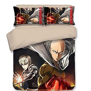 One Punch Man Duvet Cover -   Saitama Genos Hero Duvet Cover SA3105