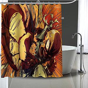 One Punch Man Shower Curtains - Saitama Enraged  Shower Curtain SA3105