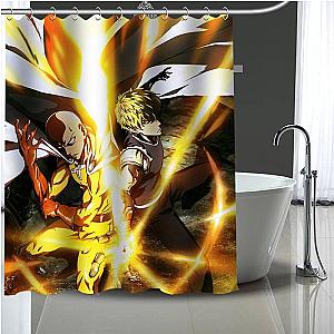 One Punch Man Shower Curtains - Saitama & Genos  Shower Curtain SA3105