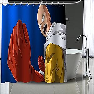 One Punch Man Shower Curtains - Saitama Mighty  Shower Curtain SA3105