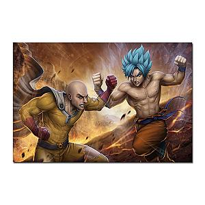 One Punch Man Posters - Premium poster Saitama vs Goku SA3105