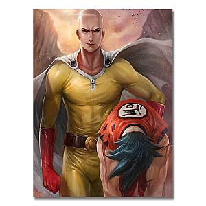 One Punch Man Posters - Poster Opm Saitama vs Goku SA3105