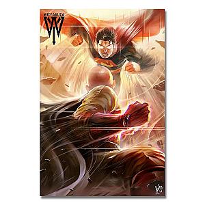 One Punch Man Wall Art - Canvas Print  Saitama vs Superman SA3105