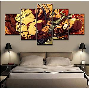 One Punch Man Wall Art -  Saitama Super Angry Painting SA3105