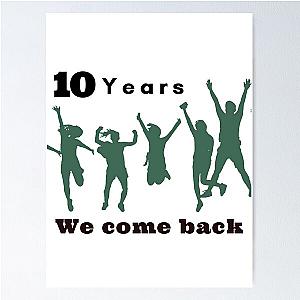 10 years we come back. One direction boy brand songs Poster RB1711