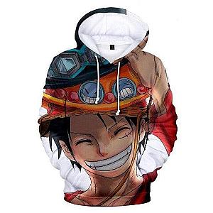 One Piece Luffy Ace Hat Sweatshirt OMN1111