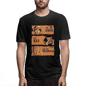 T Shirt One Piece Black Beard Luffy And Zoro OMN1111