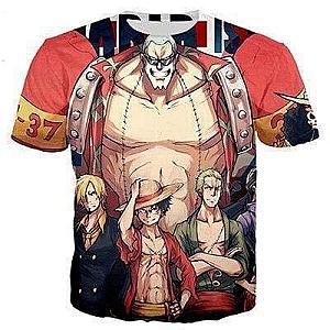 T Shirt One Piece Franky And His Nakama OMN1111