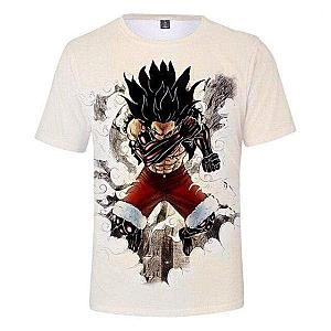 T-Shirt One Piece Luffy Gear Fourth Snake Man OMN1111